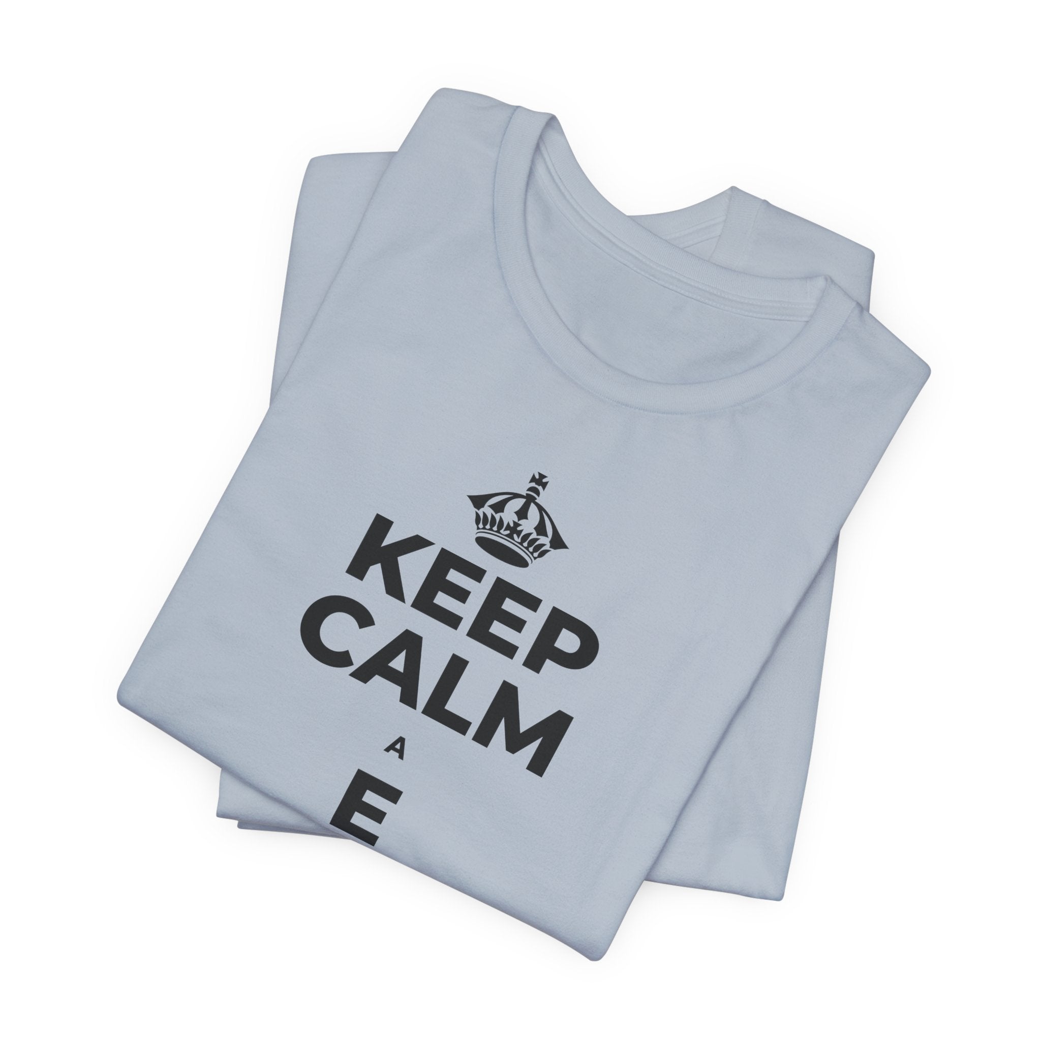 KEEP CALM A E AKAHAI, I NĀ WĀ A PAU T-Shirt (White–Asphalt)