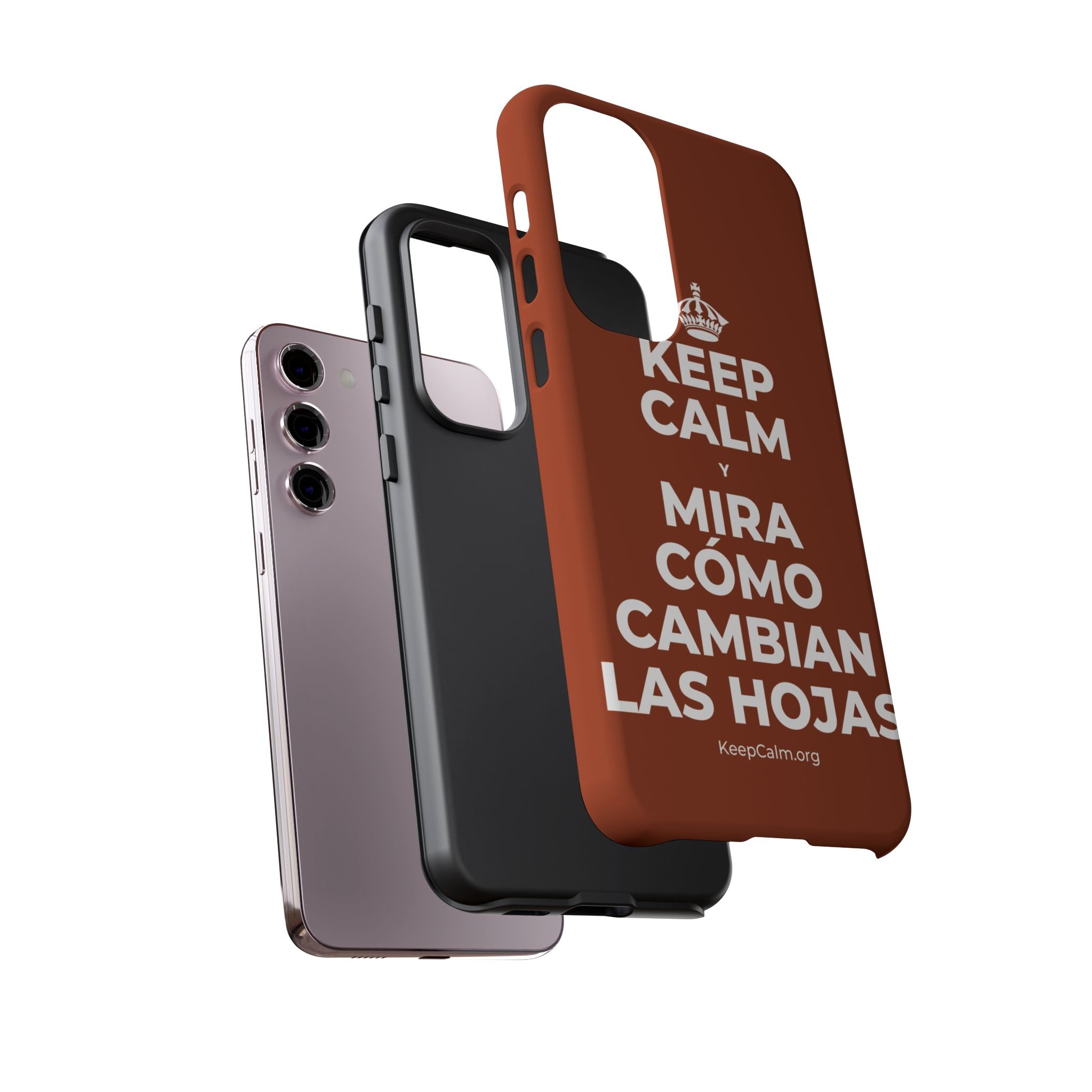 KEEP CALM Y MIRA CÓMO CAMBIAN LAS HOJAS Phone Case