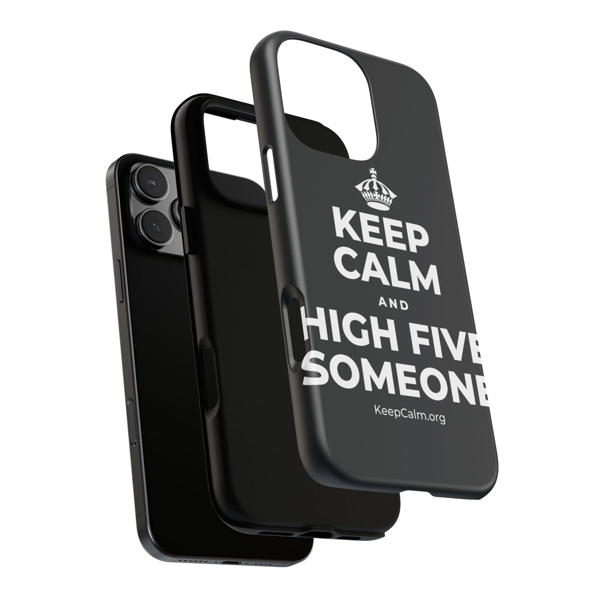 KEEP CALM AND HIGH FIVE SOMEONE Phone Case (Dark)