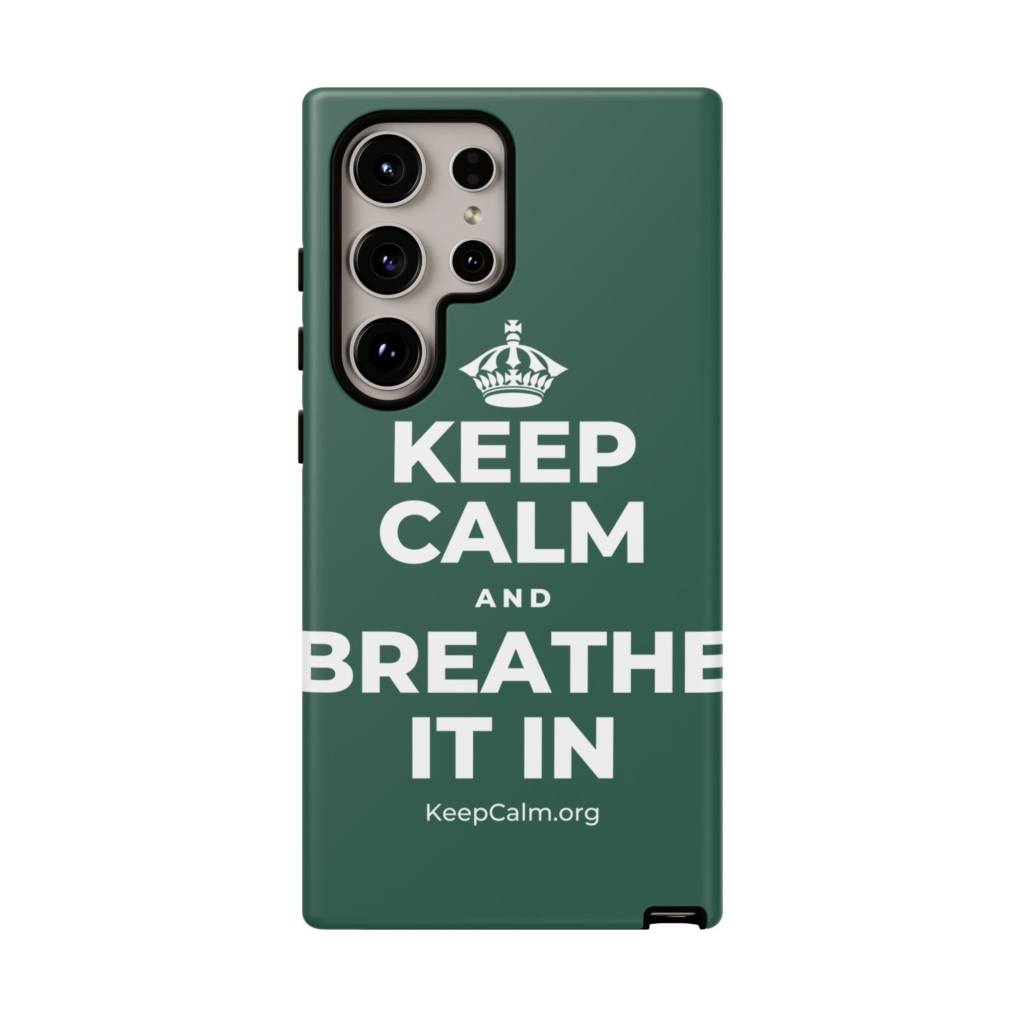 KEEP CALM AND BREATHE IT IN Phone Case