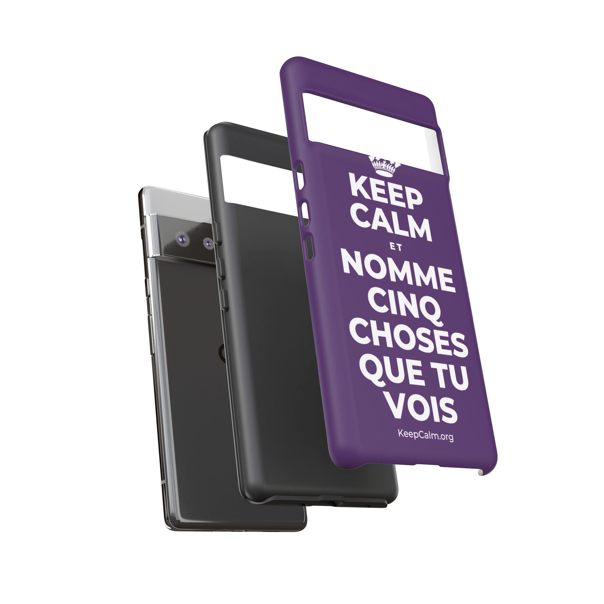 KEEP CALM ET NOMME CINQ CHOSES QUE TU VOIS Phone Case