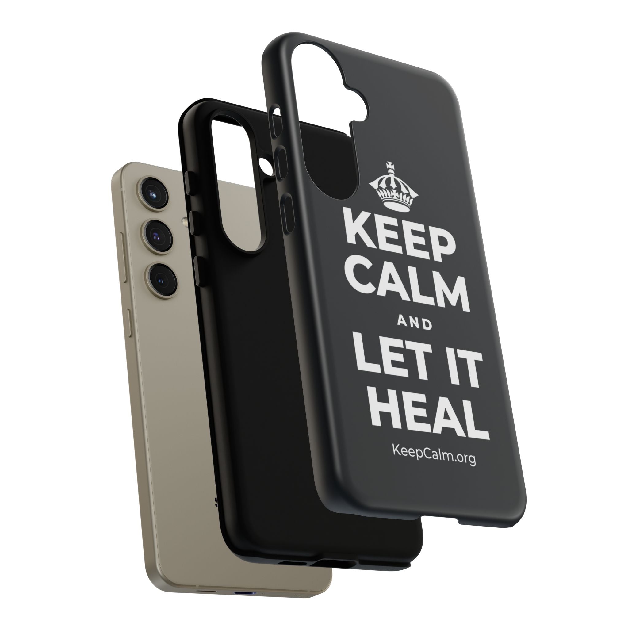 KEEP CALM AND LET IT HEAL Phone Case (Dark)