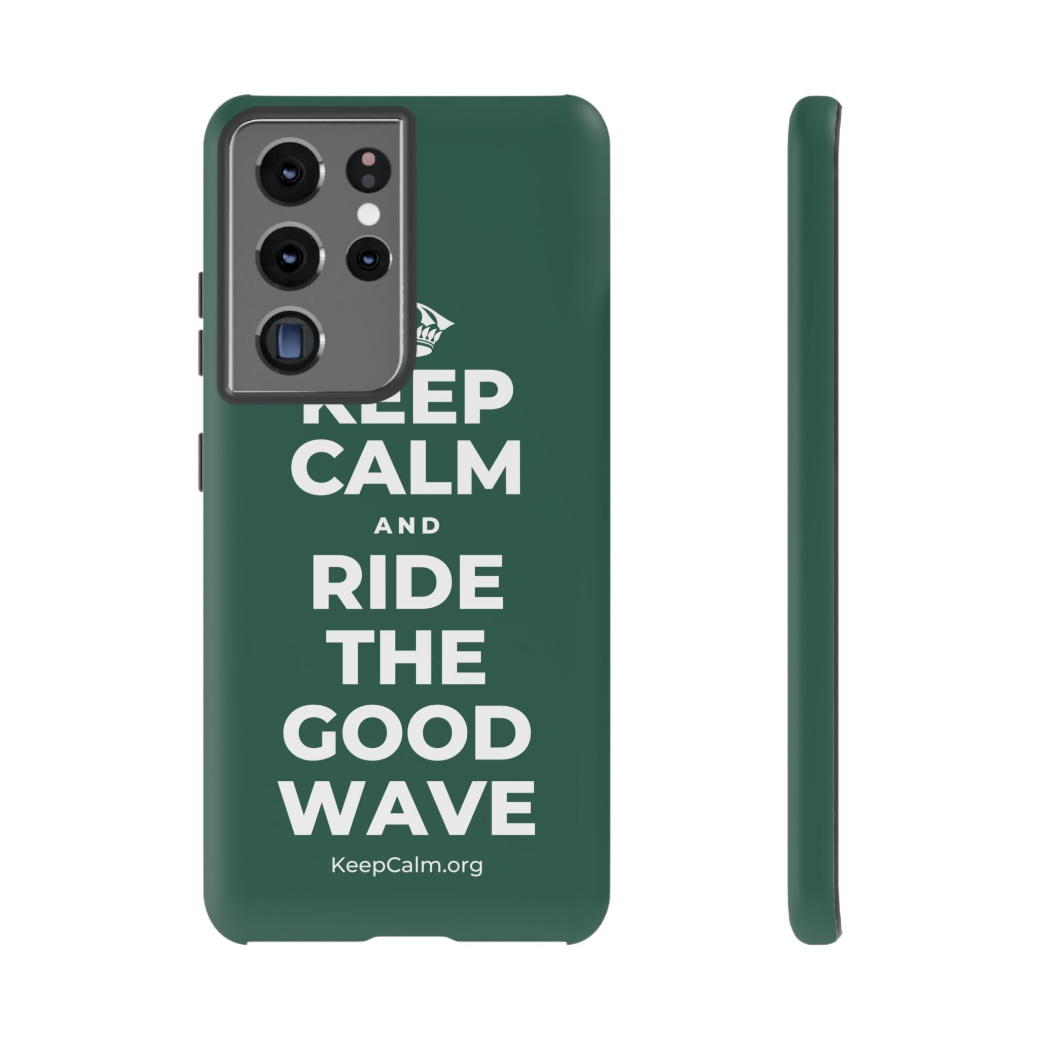 KEEP CALM AND RIDE THE GOOD WAVE Phone Case