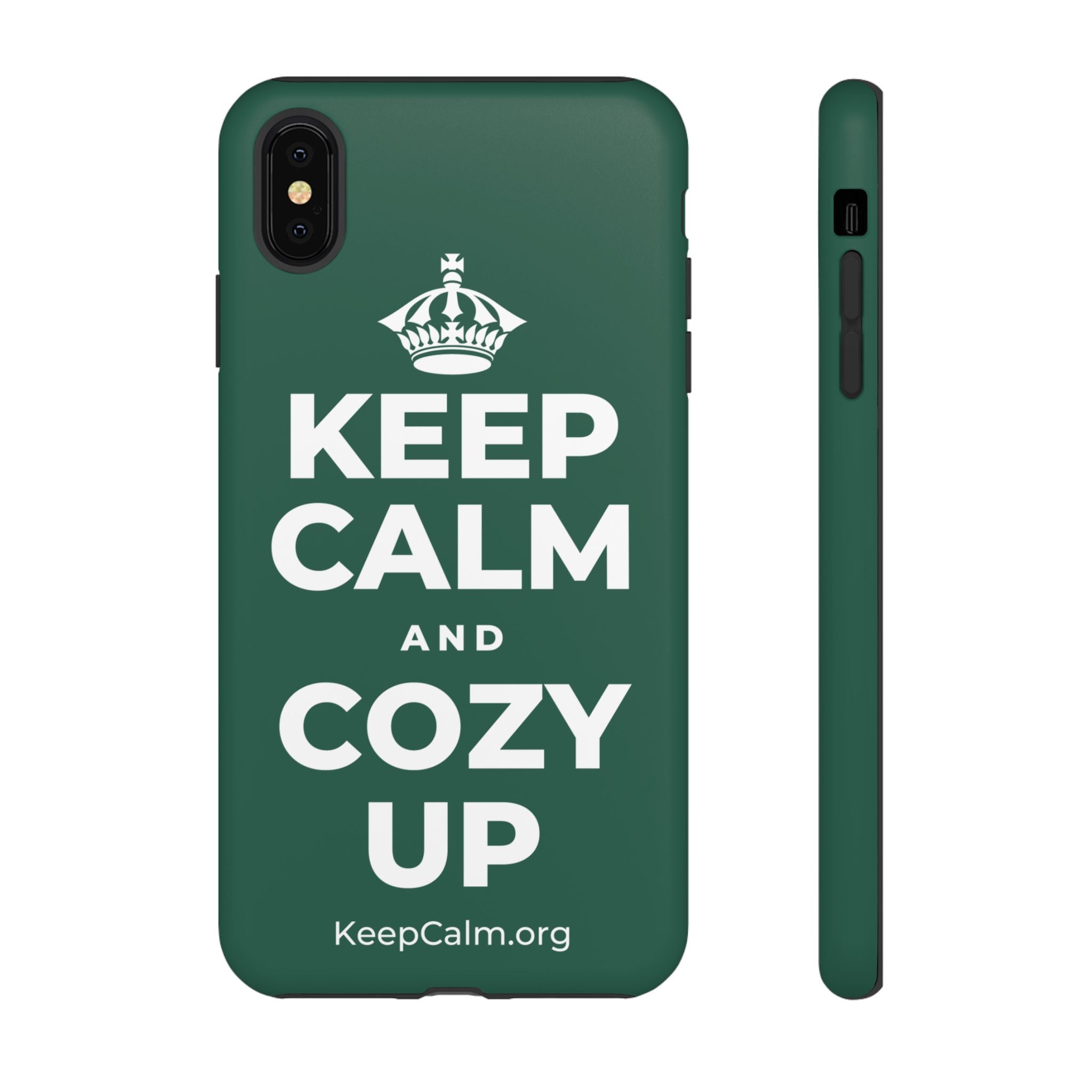 KEEP CALM AND COZY UP Phone Case