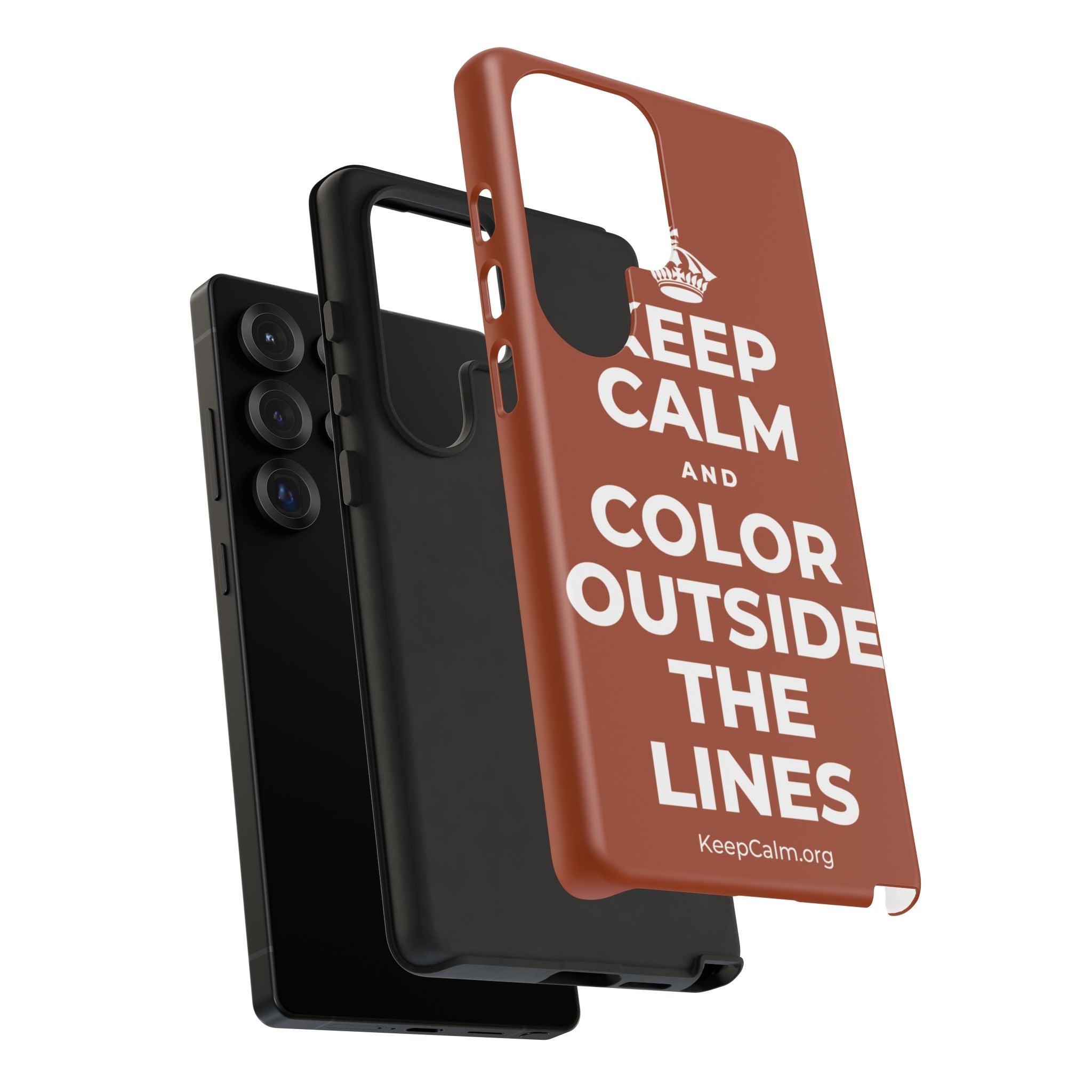 KEEP CALM AND COLOR OUTSIDE THE LINES Phone Case