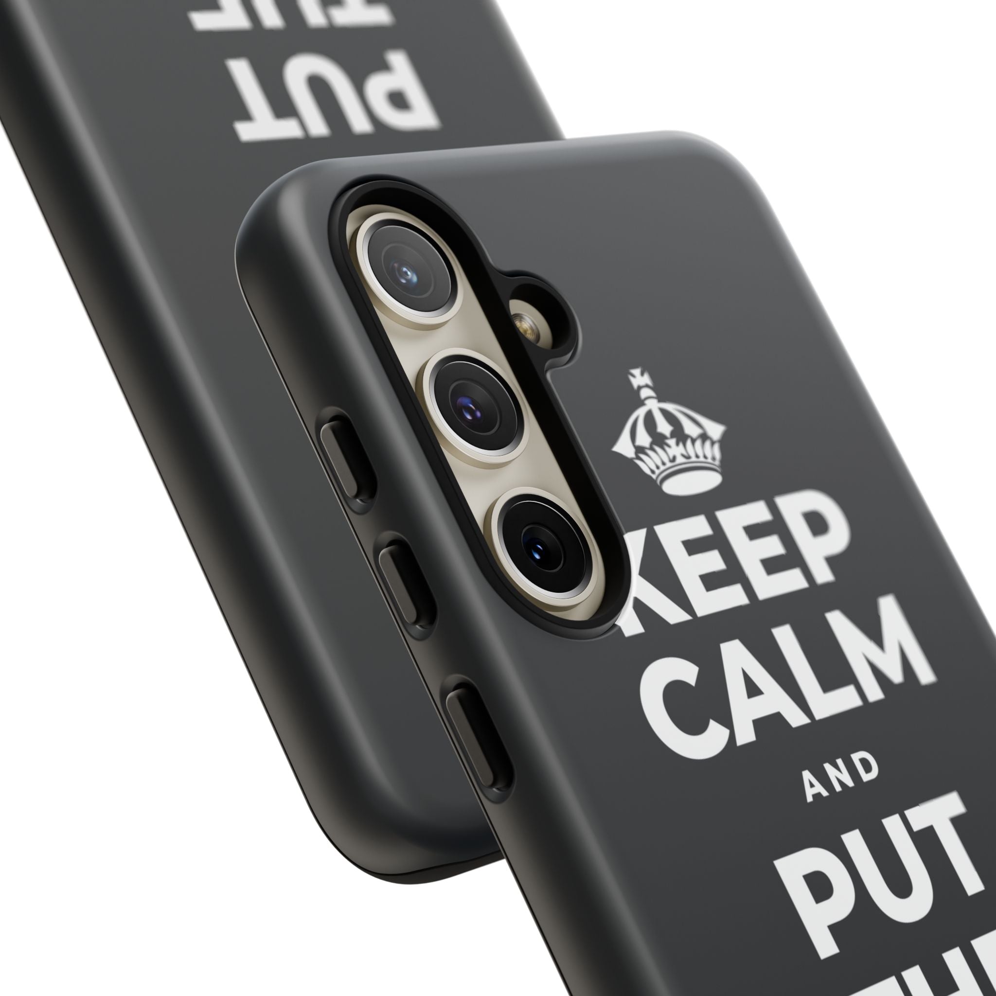 KEEP CALM AND PUT THE PHONE DOWN Phone Case (Dark)
