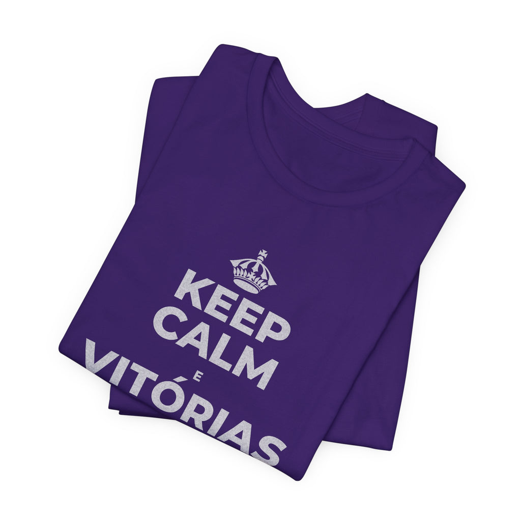 KEEP CALM E VITÓRIAS PEQUENAS, SEMANA GRANDE T-Shirt (Soft Cream–Heather Mauve)