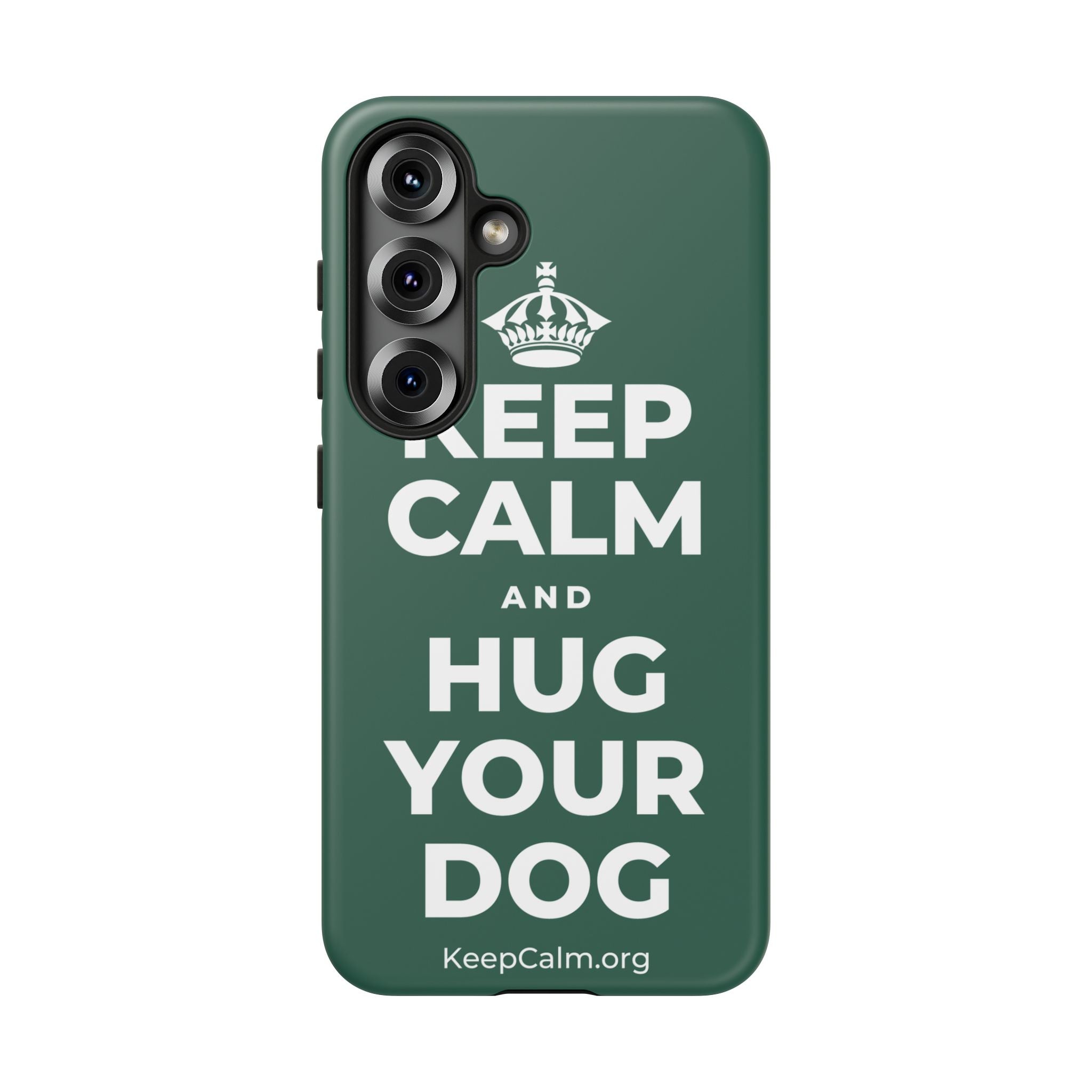 KEEP CALM AND HUG YOUR DOG Phone Case