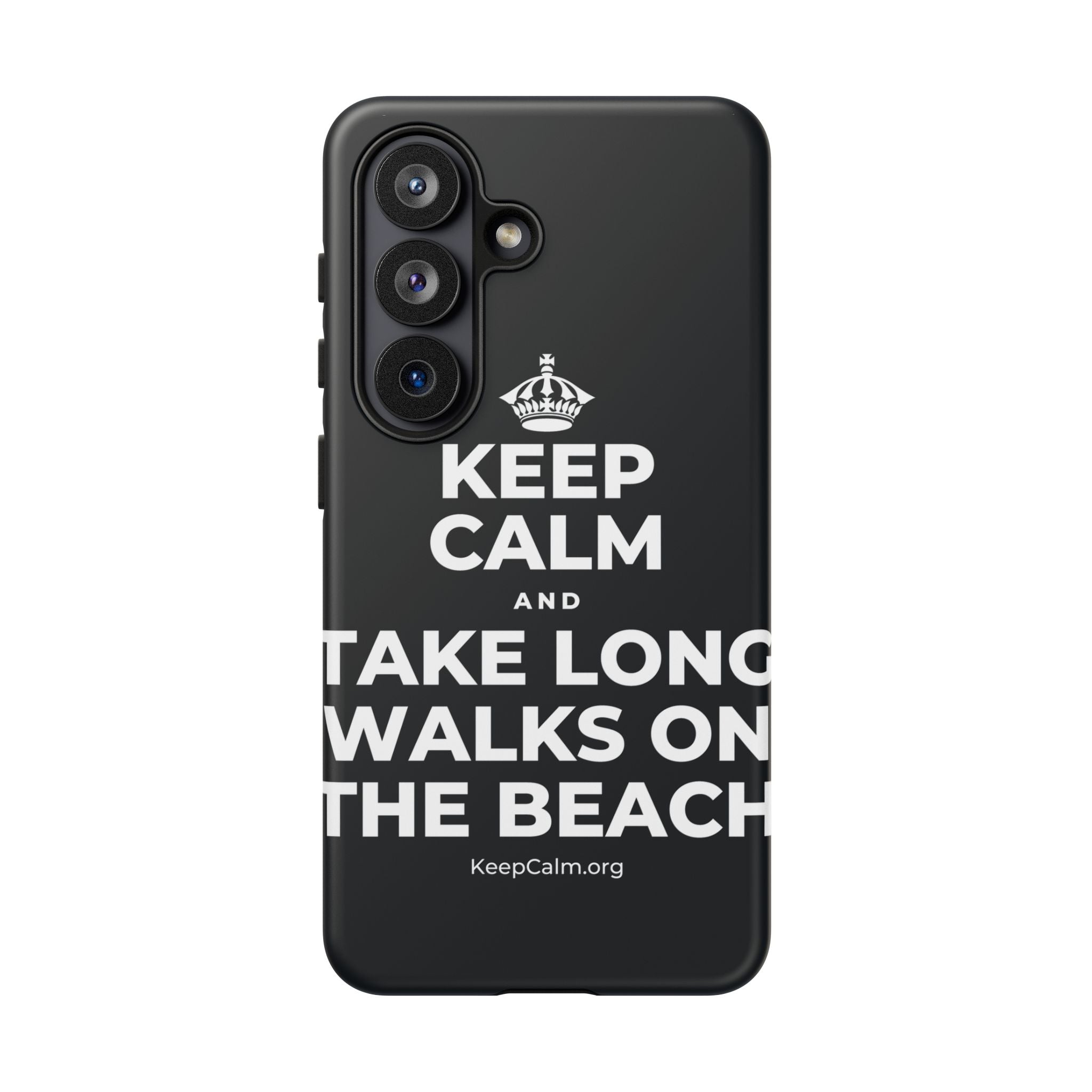 KEEP CALM AND TAKE LONG WALKS ON THE BEACH Phone Case (Dark)