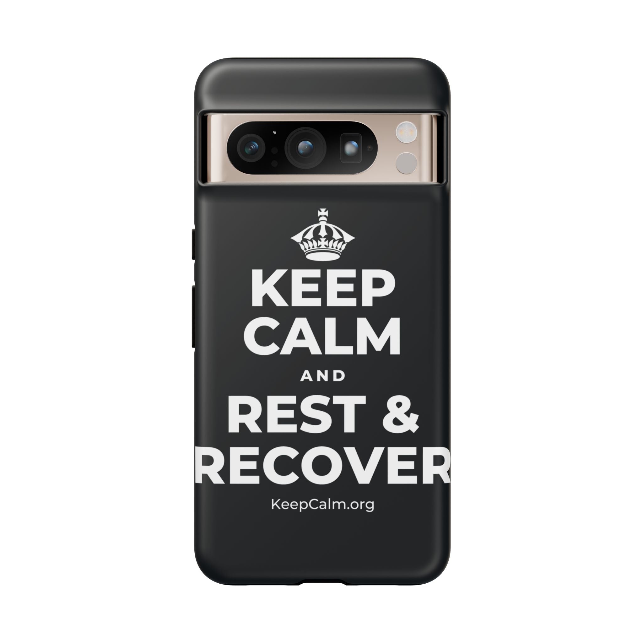 KEEP CALM AND REST & RECOVER Phone Case (Dark)