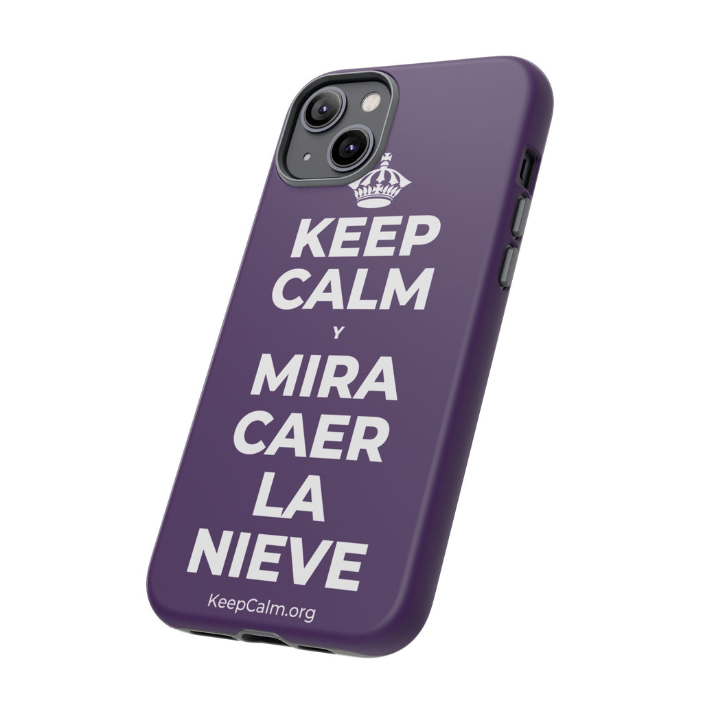 KEEP CALM Y MIRA CAER LA NIEVE Phone Case