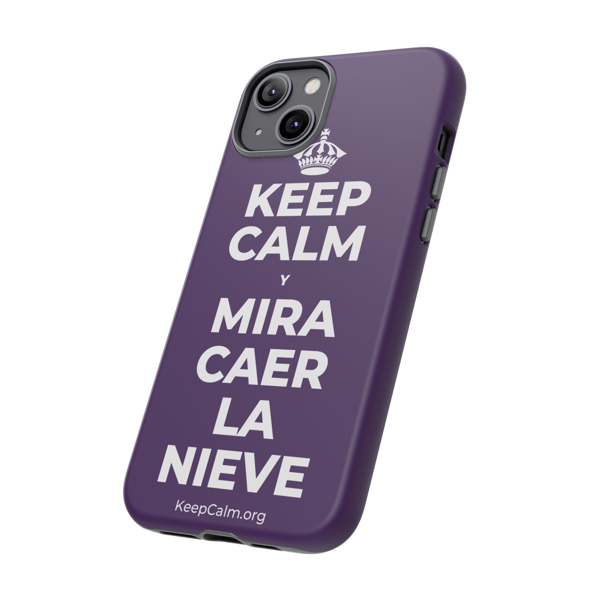 KEEP CALM Y MIRA CAER LA NIEVE Phone Case