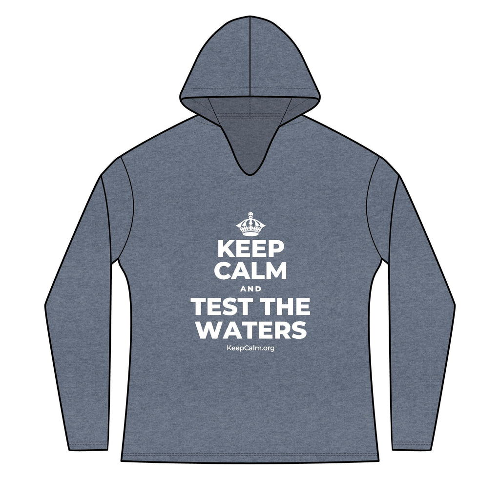 KEEP CALM AND TEST THE WATERS Women's Long Sleeve Hoodie
