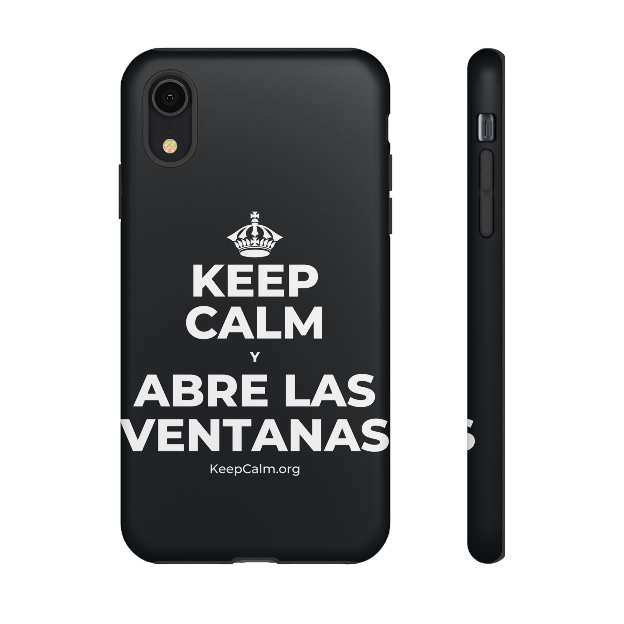 KEEP CALM Y ABRE LAS VENTANAS Phone Case (Dark)