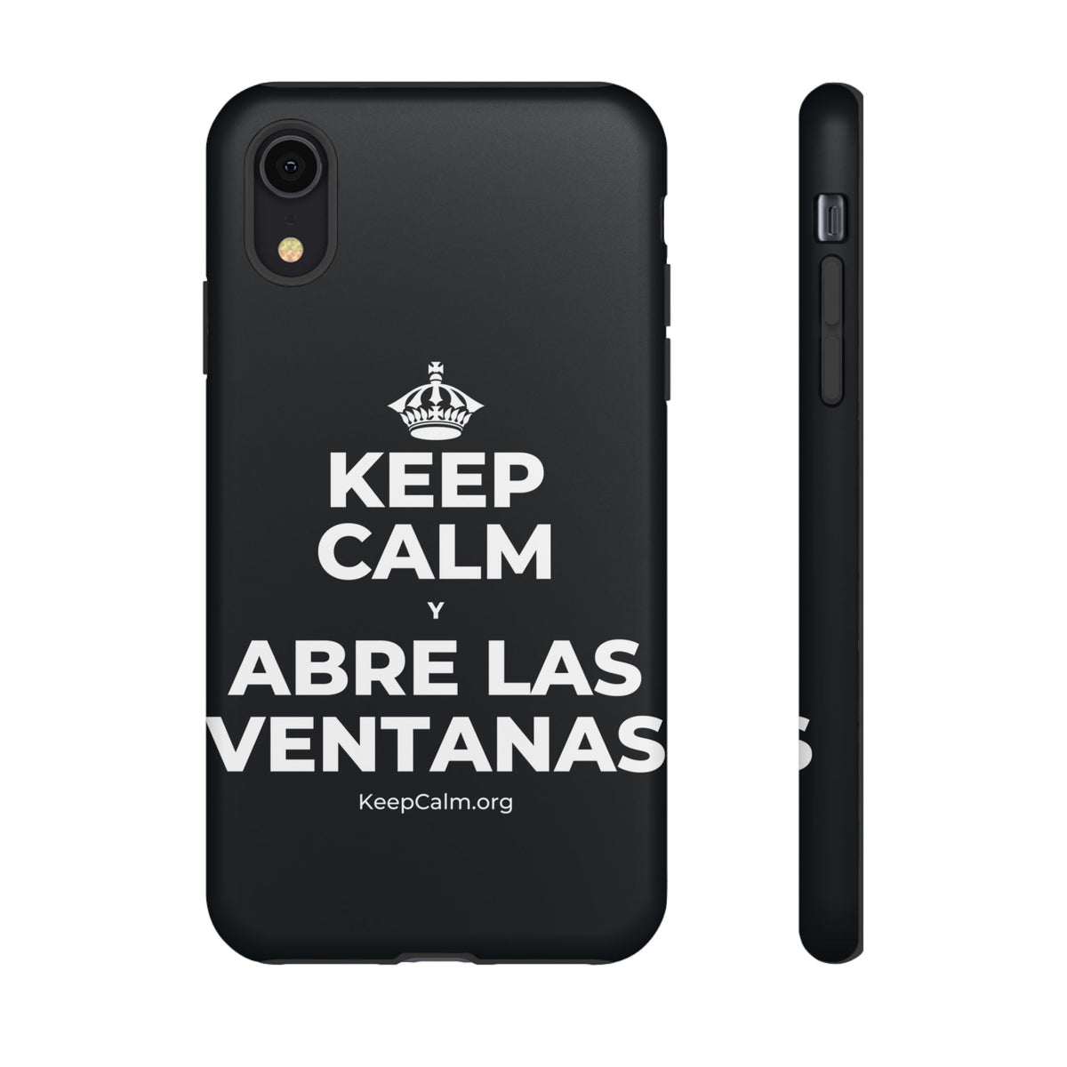 KEEP CALM Y ABRE LAS VENTANAS Phone Case (Dark)