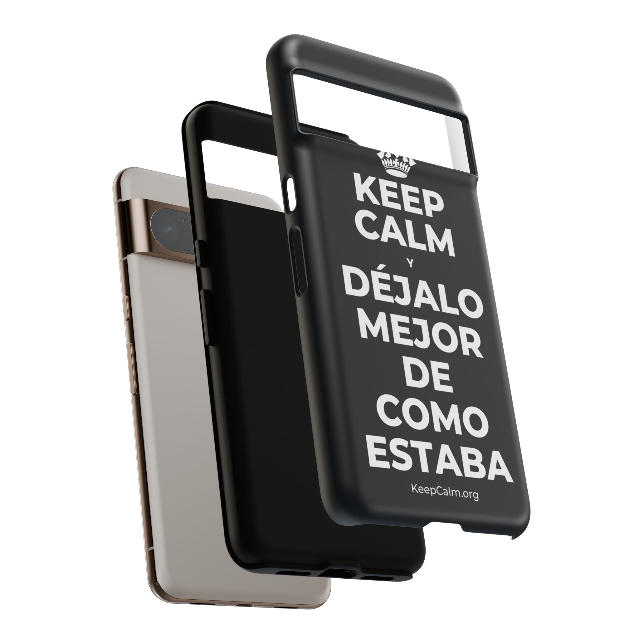 KEEP CALM Y DÉJALO MEJOR DE COMO ESTABA Phone Case (Dark)