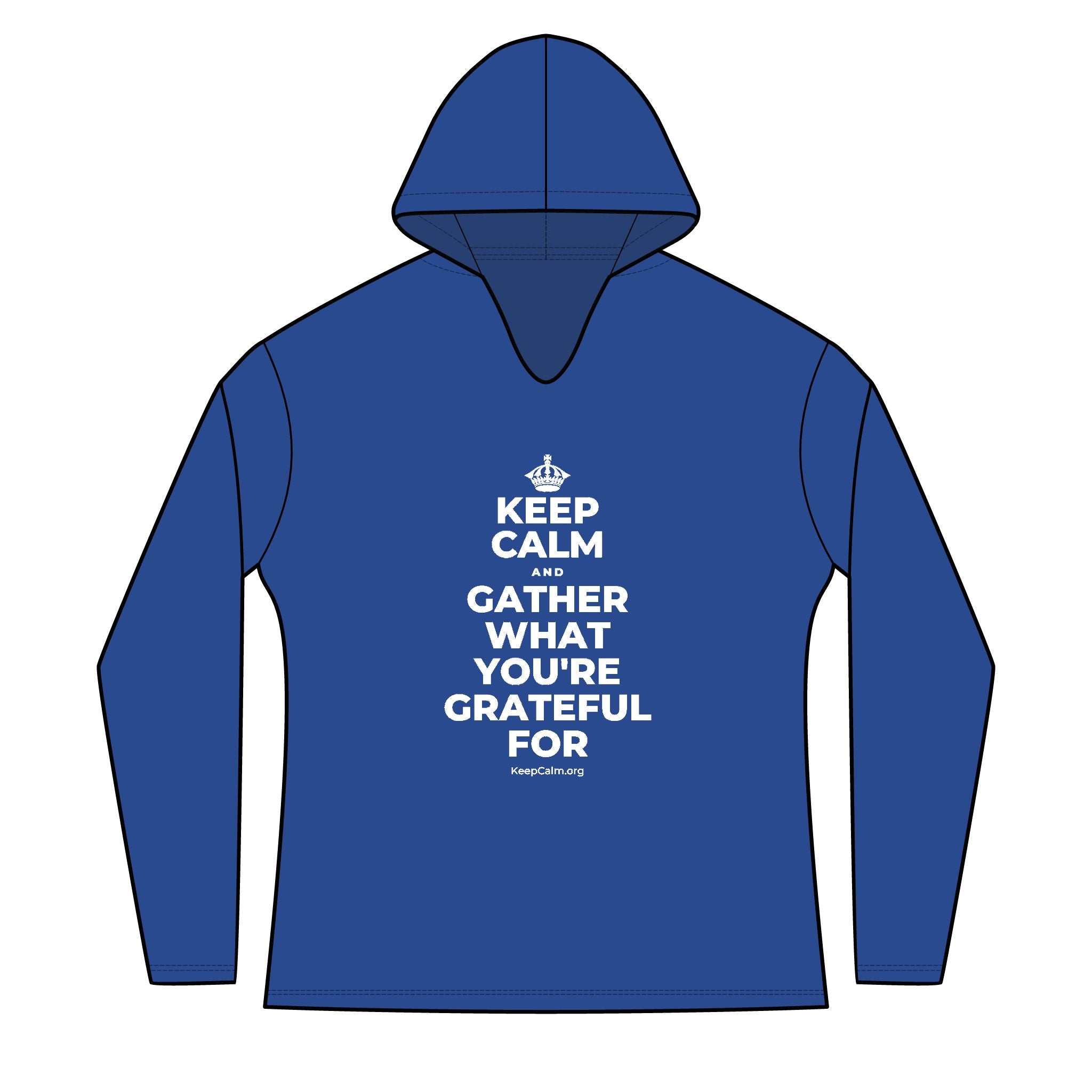 KEEP CALM AND GATHER WHAT YOU'RE GRATEFUL FOR Women's Long Sleeve Hoodie