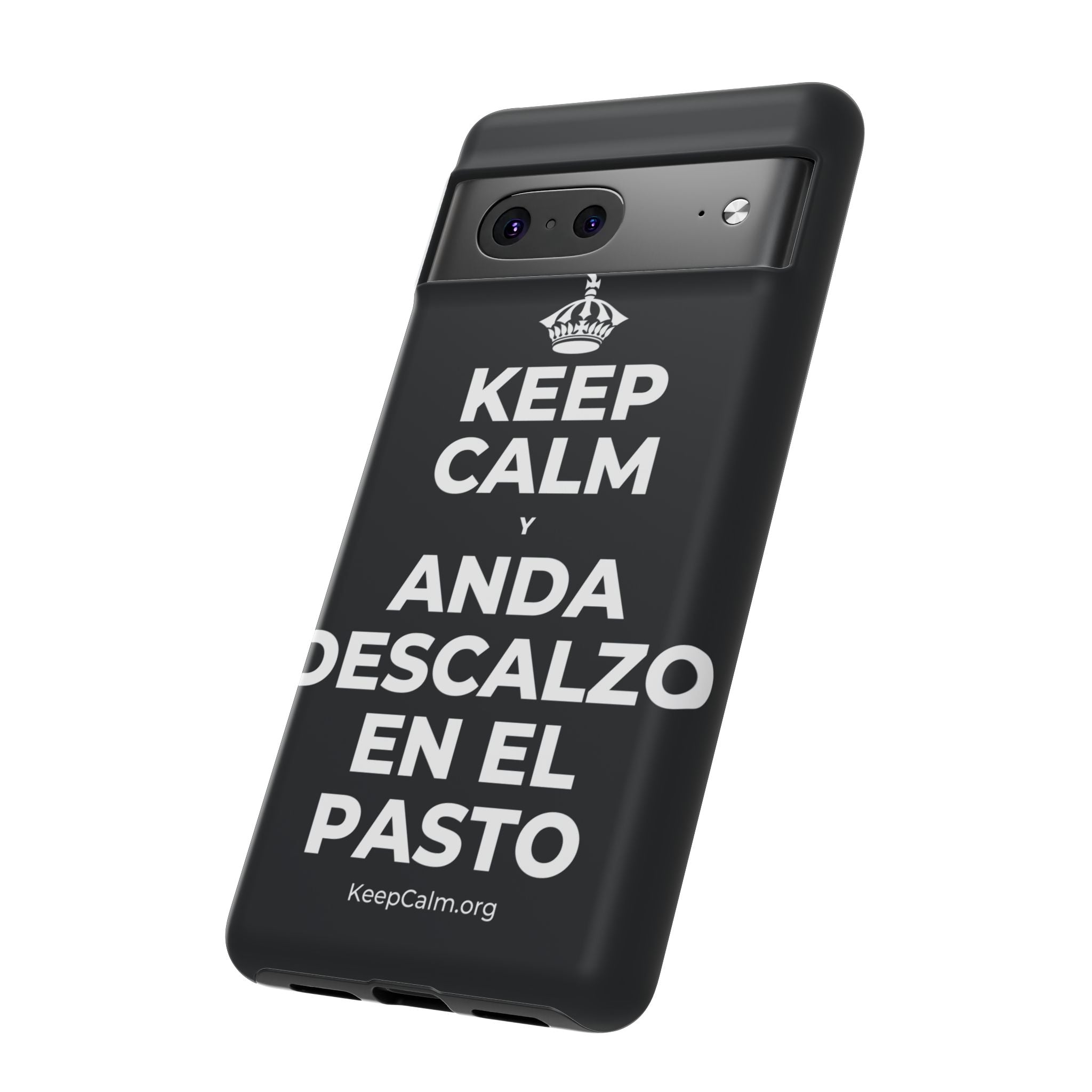 KEEP CALM Y ANDA DESCALZO EN EL PASTO Phone Case (Dark)
