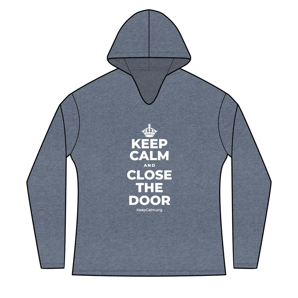 KEEP CALM AND CLOSE THE DOOR Women's Long Sleeve Hoodie