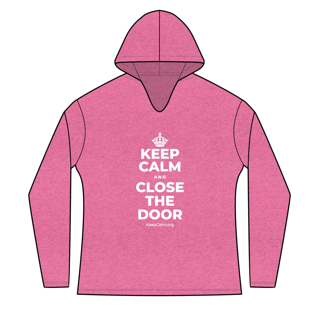 KEEP CALM AND CLOSE THE DOOR Women's Long Sleeve Hoodie