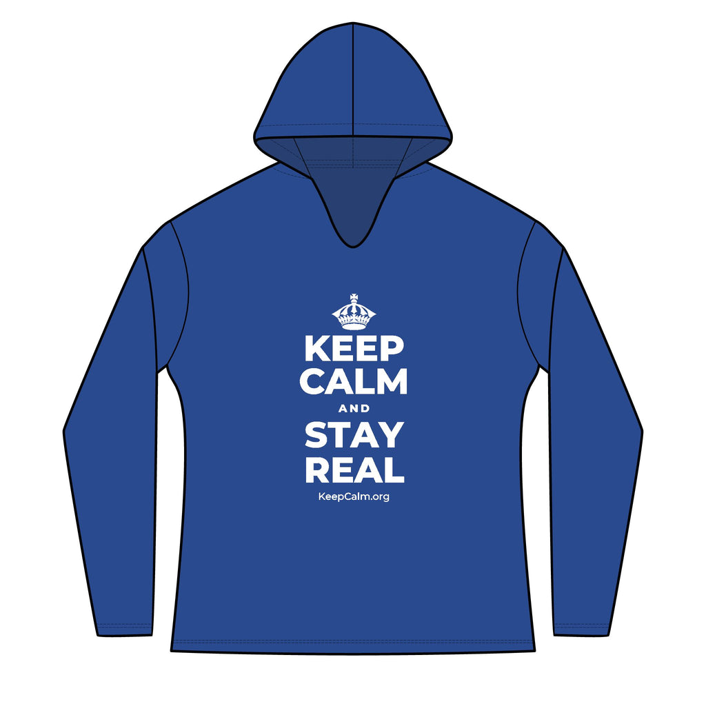 KEEP CALM AND STAY REAL Women's Long Sleeve Hoodie