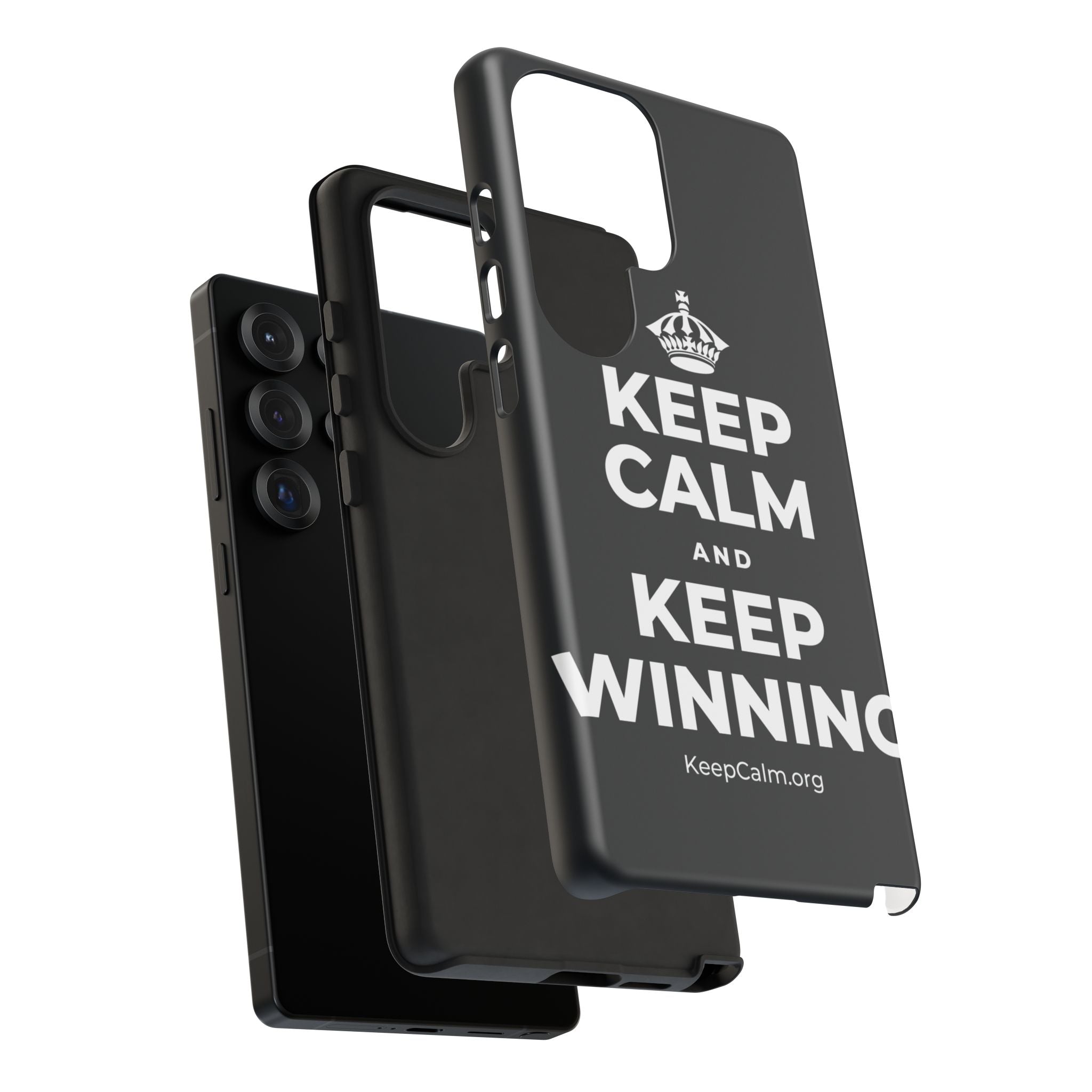 KEEP CALM AND KEEP WINNING Phone Case (Dark)