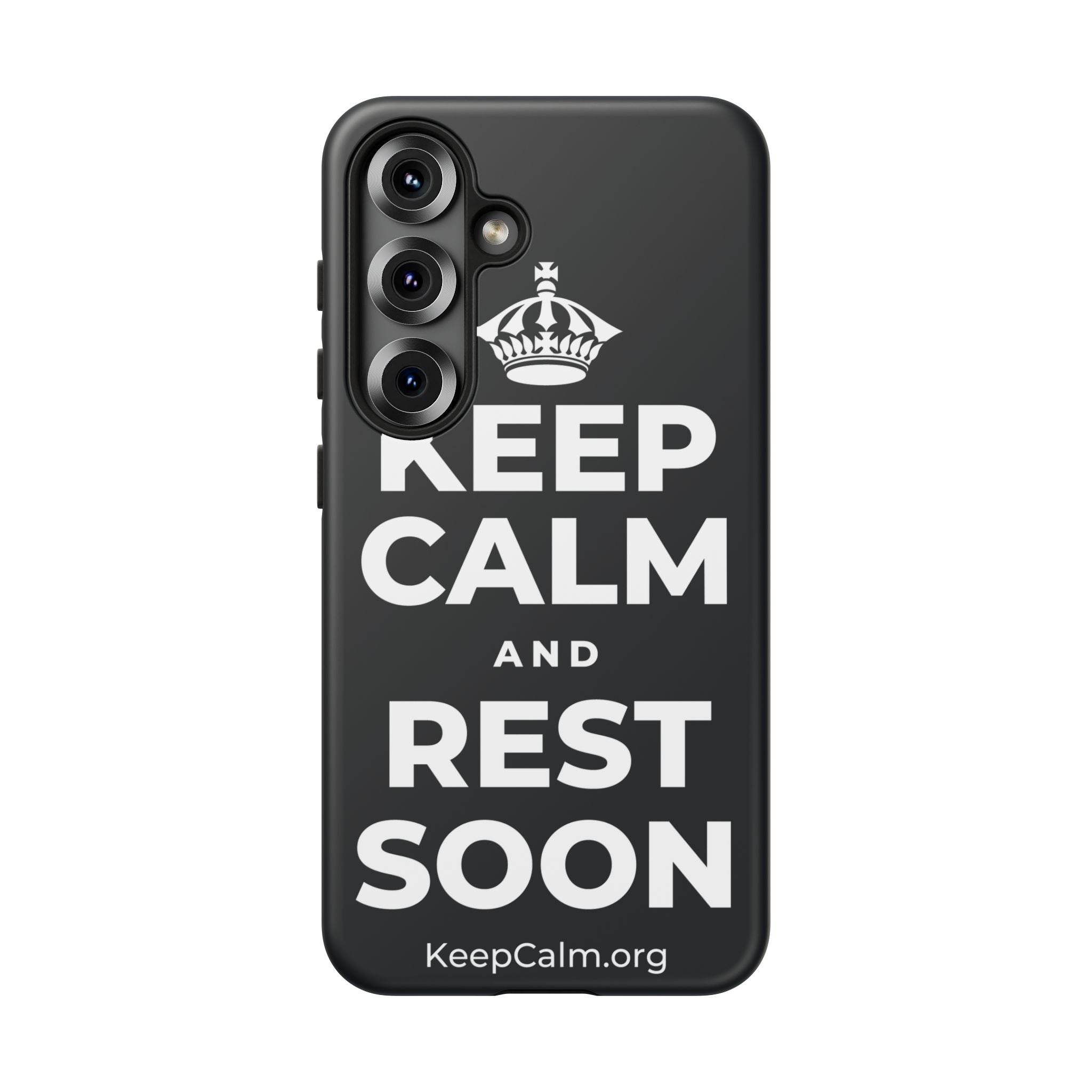 KEEP CALM AND REST SOON Phone Case (Dark)