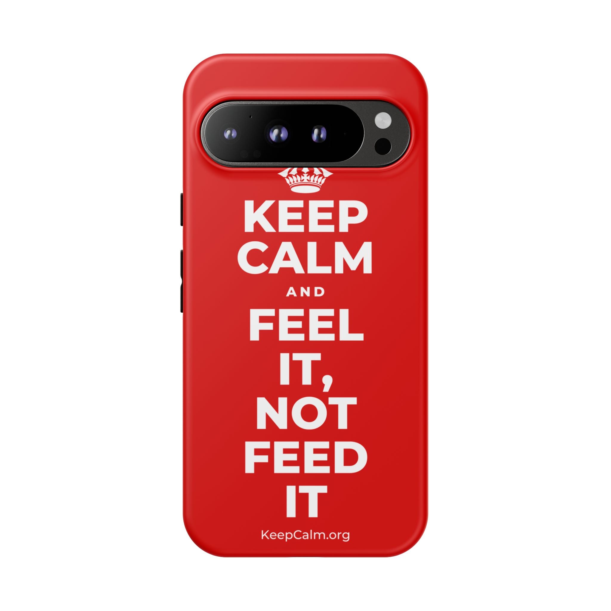 KEEP CALM AND FEEL IT, NOT FEED IT Phone Case
