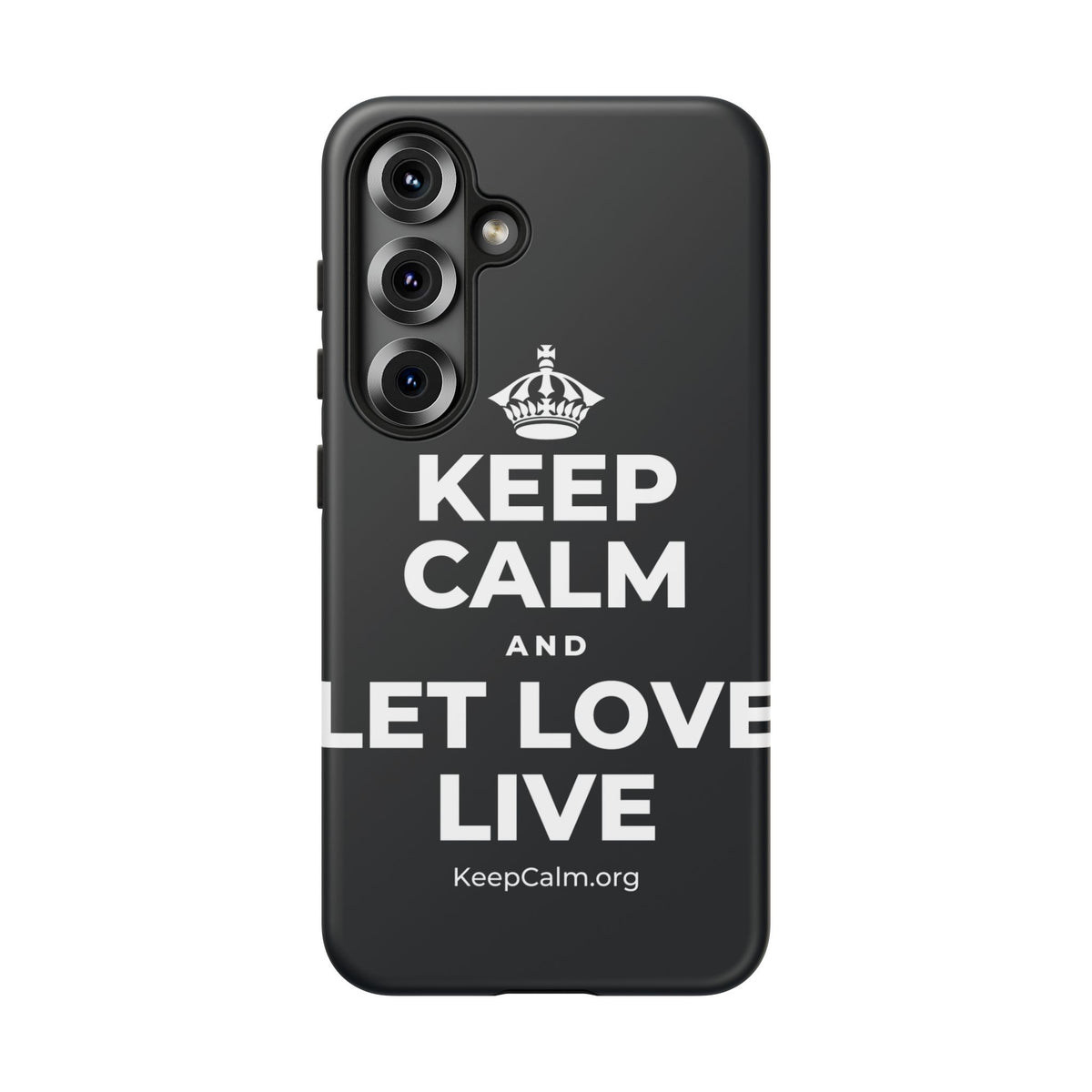 KEEP CALM AND LET LOVE LIVE Phone Case (Dark)