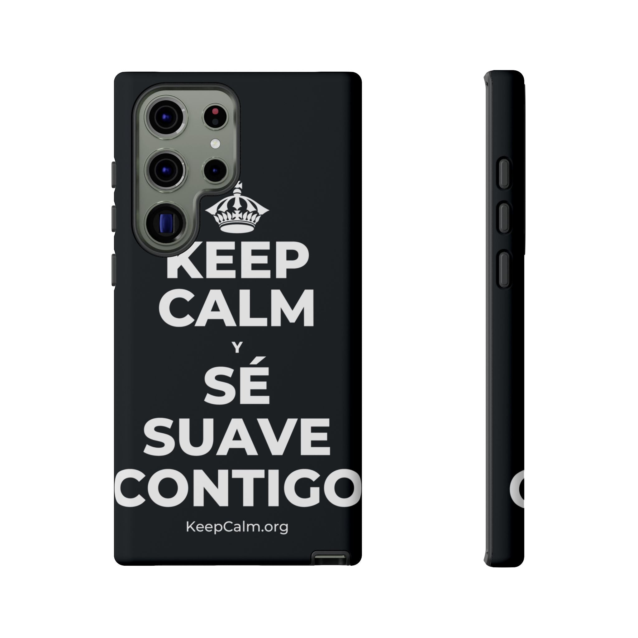 KEEP CALM Y SÉ SUAVE CONTIGO Phone Case (Dark)