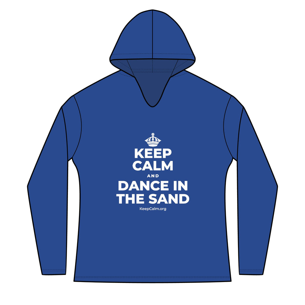 KEEP CALM AND DANCE IN THE SAND Women's Long Sleeve Hoodie
