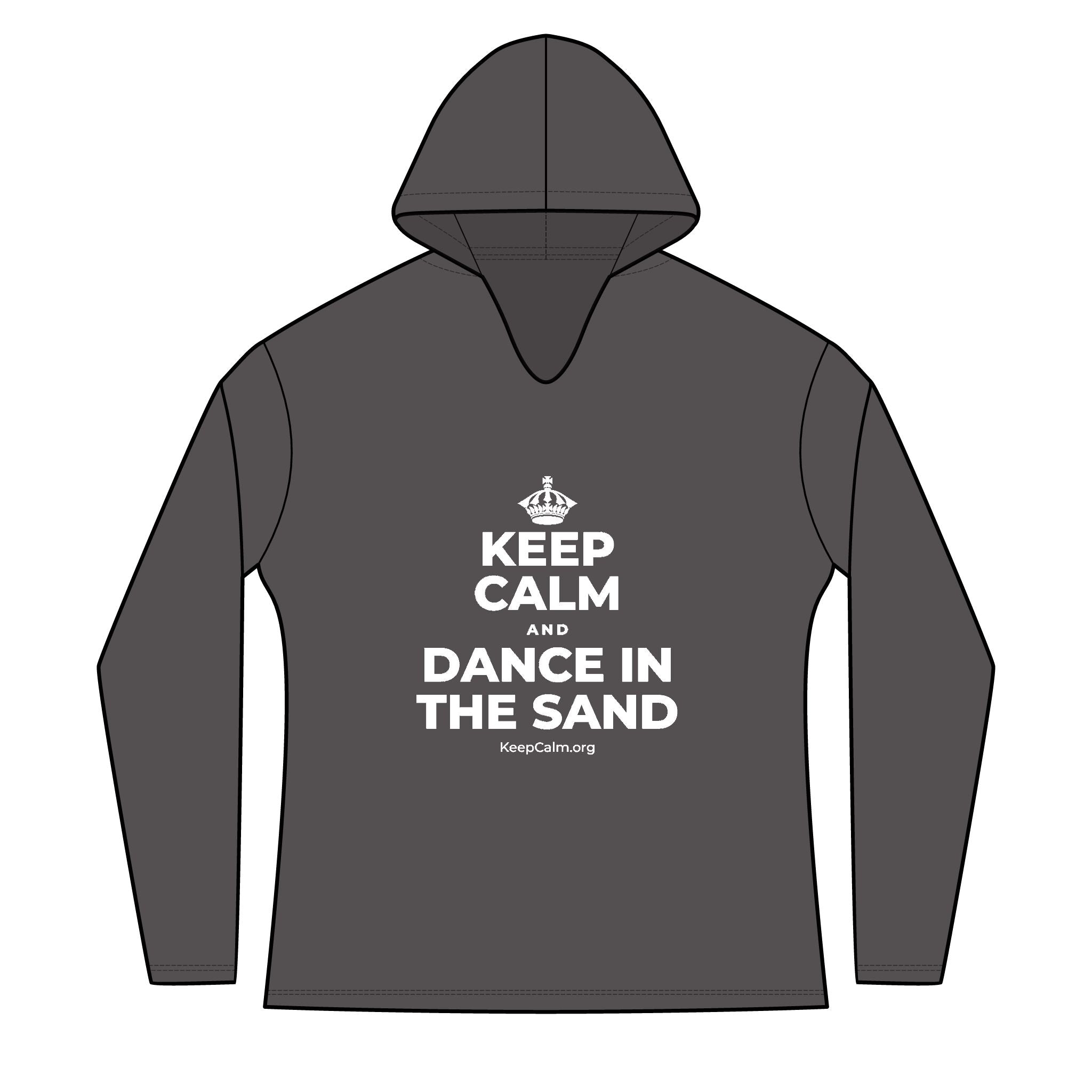 KEEP CALM AND DANCE IN THE SAND Women's Long Sleeve Hoodie