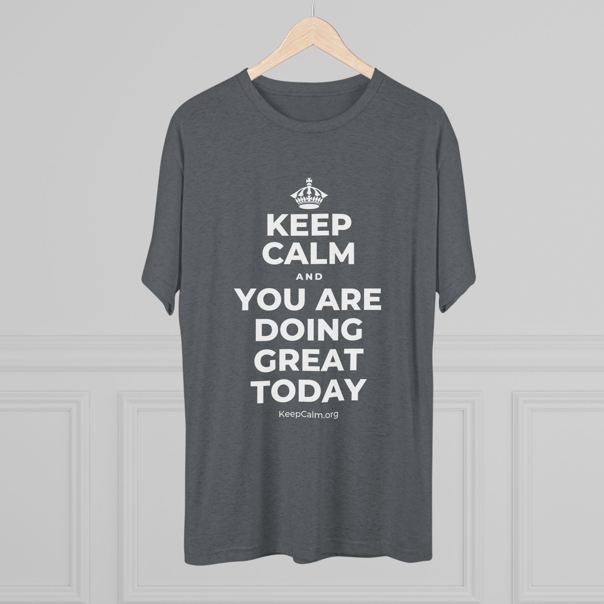 KEEP CALM AND YOU ARE DOING GREAT TODAY Tri-Blend Tee