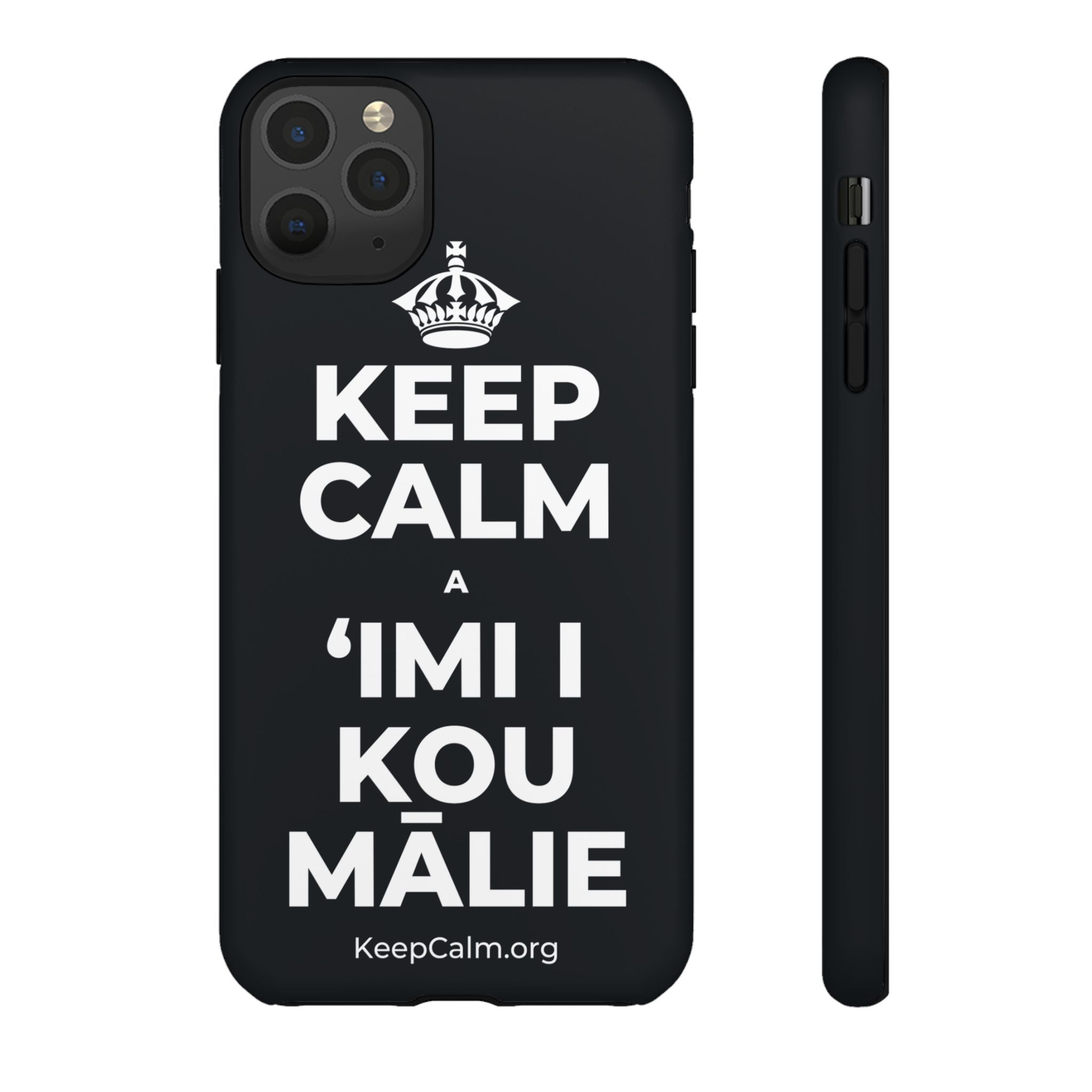 KEEP CALM A ʻIMI I KOU MĀLIE Phone Case (Dark)