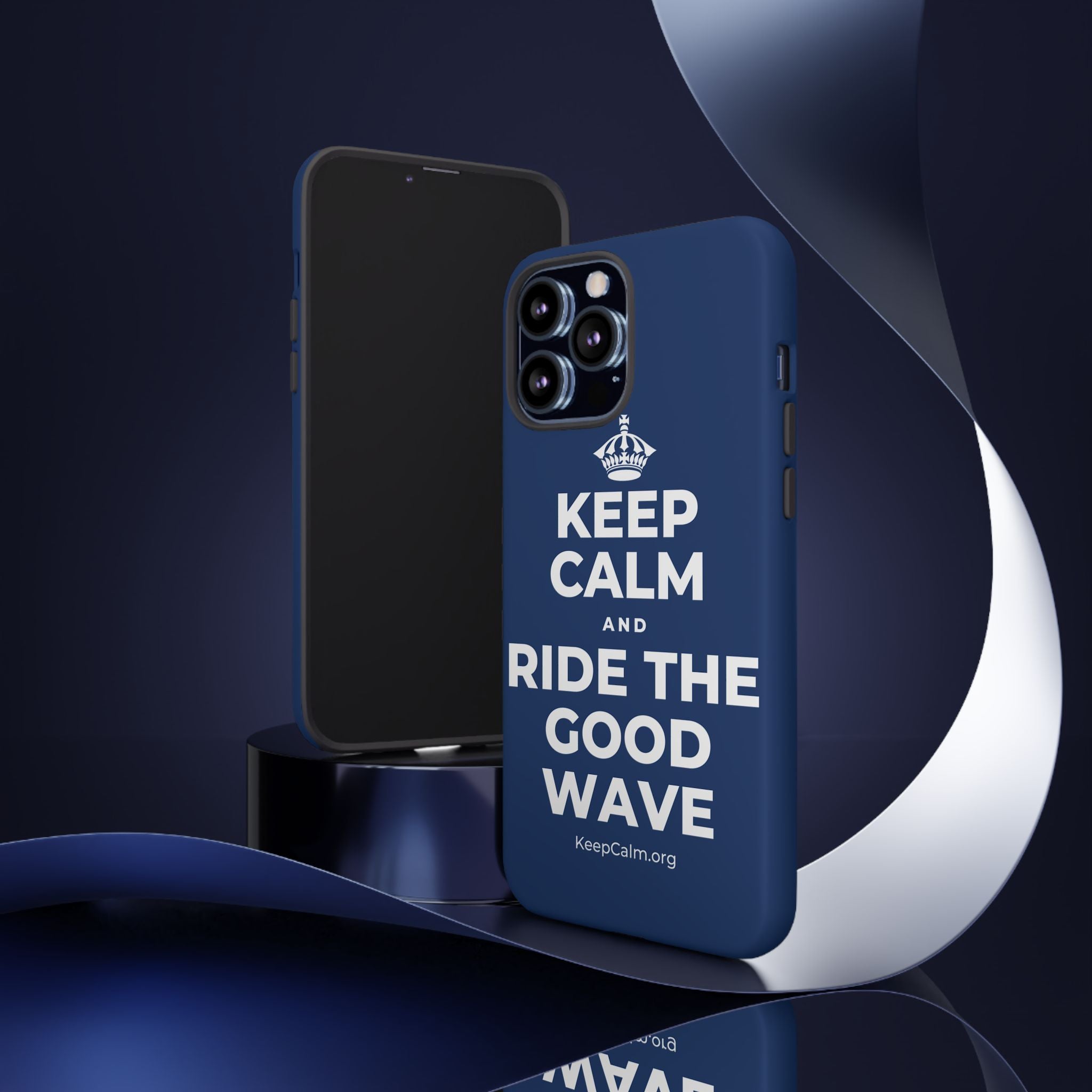 KEEP CALM AND RIDE THE GOOD WAVE Phone Case