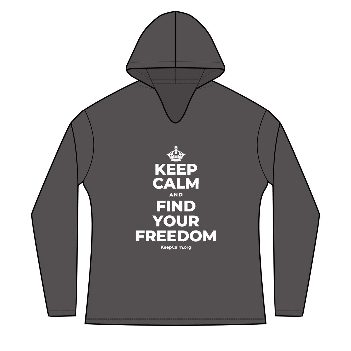 KEEP CALM AND FIND YOUR FREEDOM Women's Long Sleeve Hoodie