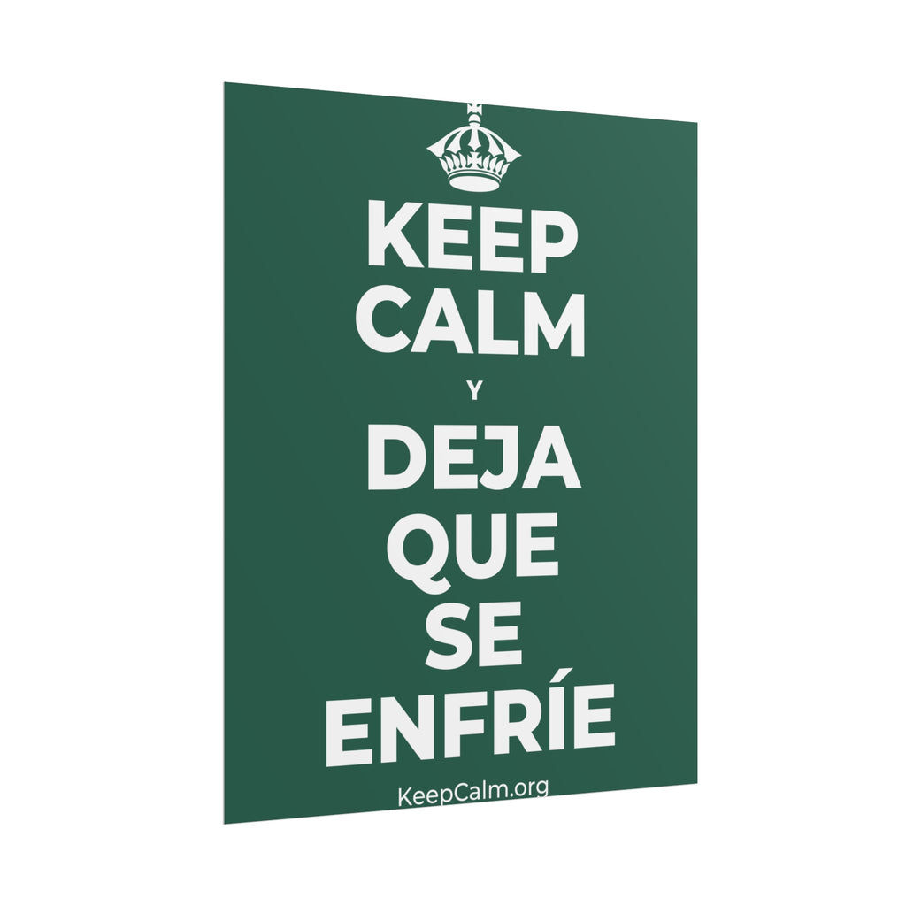 KEEP CALM Y DEJA QUE SE ENFRÍE Poster