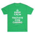 KEEP CALM Y TRÁTATE CON CARIÑO Tri-Blend Tee