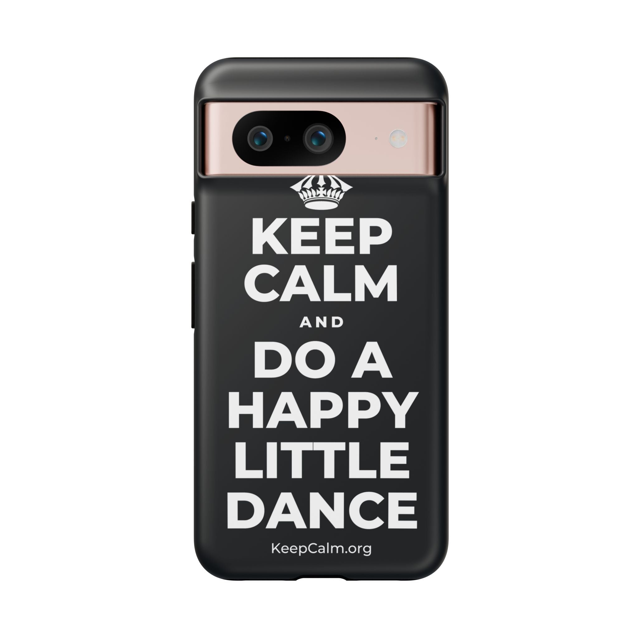 KEEP CALM AND DO A HAPPY LITTLE DANCE Phone Case (Dark)