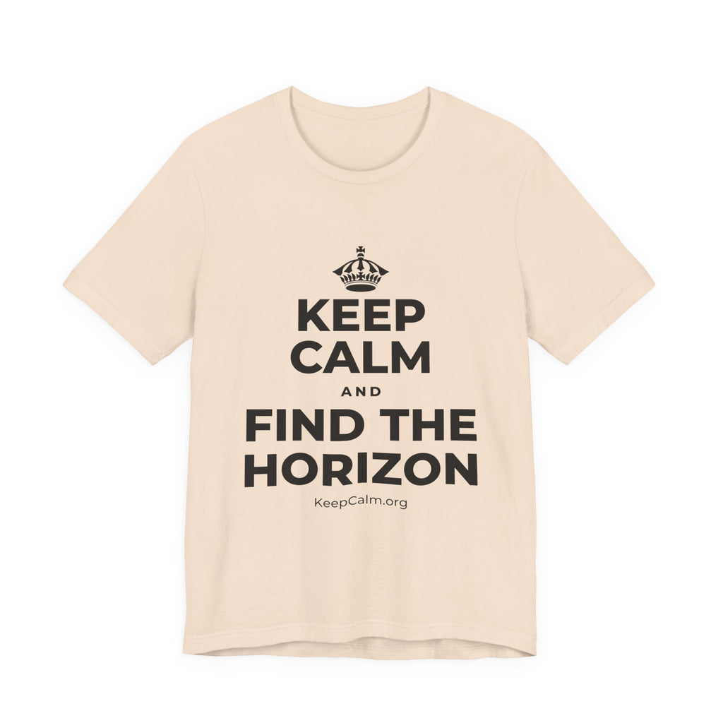 KEEP CALM AND FIND THE HORIZON T-Shirt (Soft Cream–Heather Mauve)