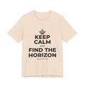 KEEP CALM AND FIND THE HORIZON T-Shirt (Soft Cream–Heather Mauve)