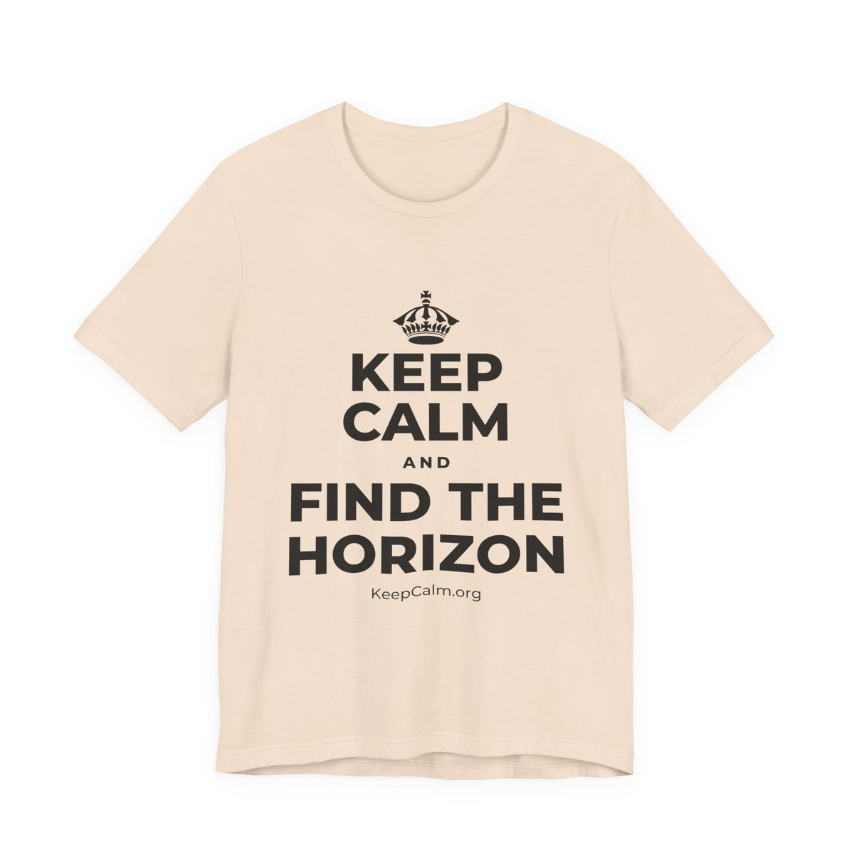 KEEP CALM AND FIND THE HORIZON T-Shirt (Soft Cream–Heather Mauve)