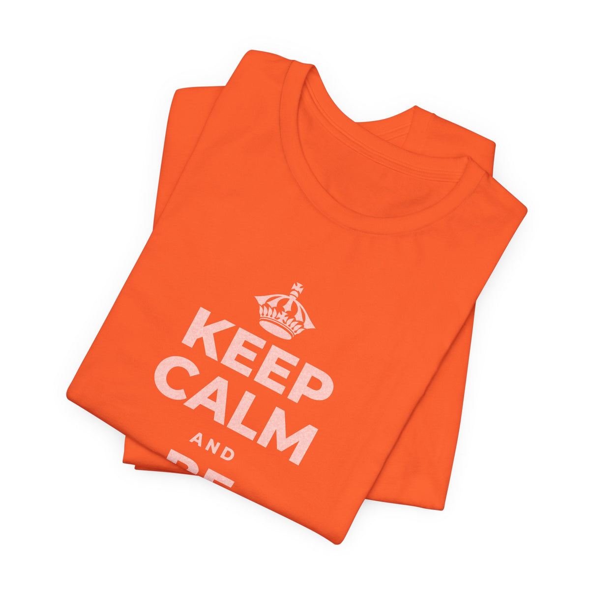 KEEP CALM AND BE CREATIVE TODAY T-Shirt (Baby Blue–Silver)