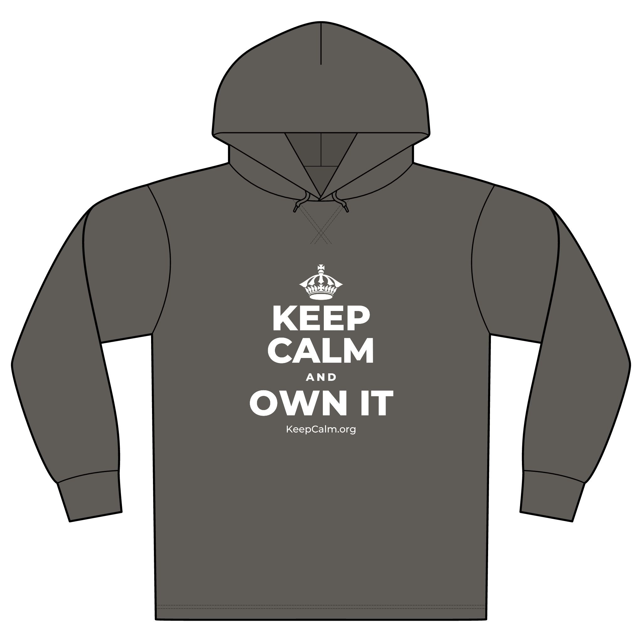 KEEP CALM AND OWN IT Organic Hoodie Tee