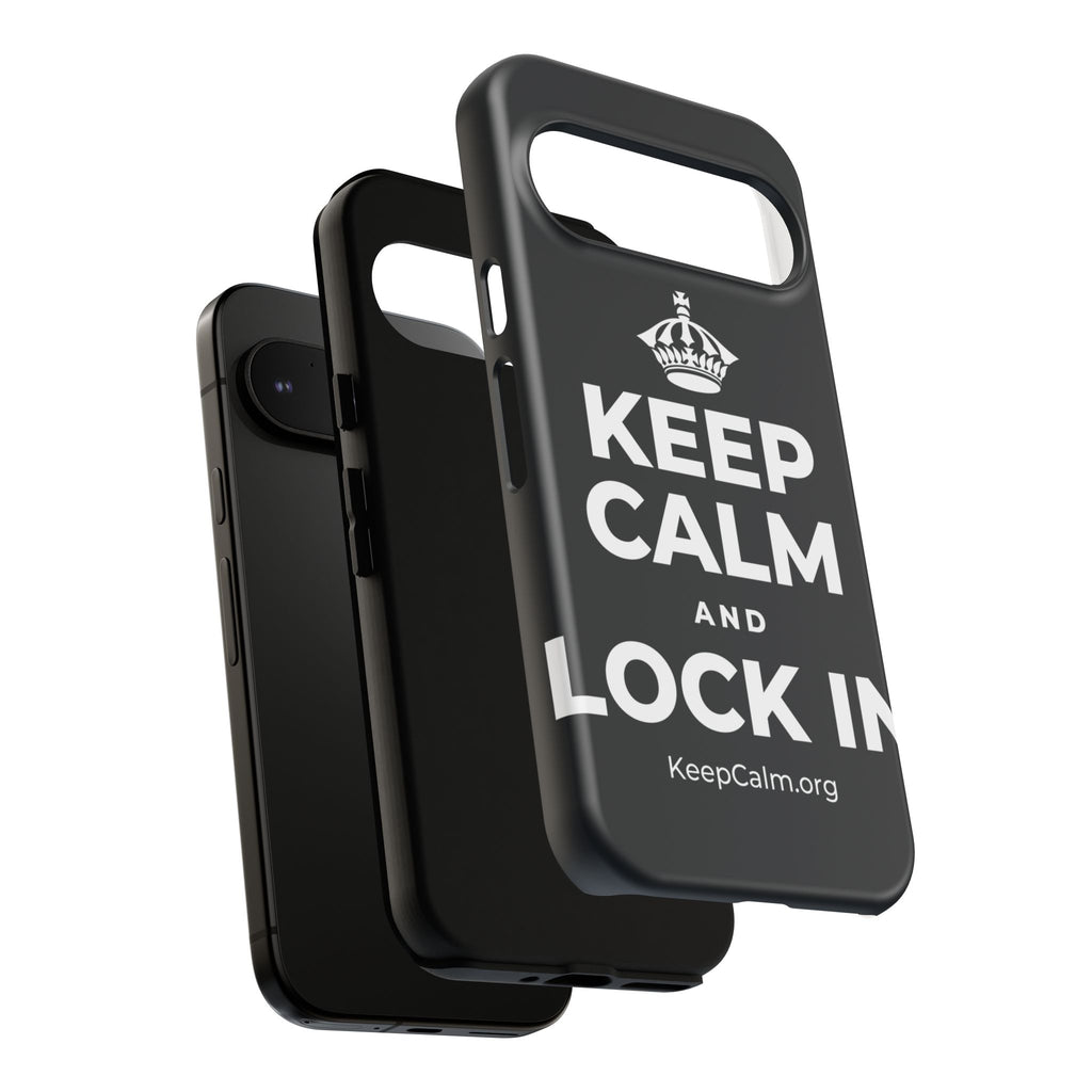 KEEP CALM AND LOCK IN Phone Case (Dark)