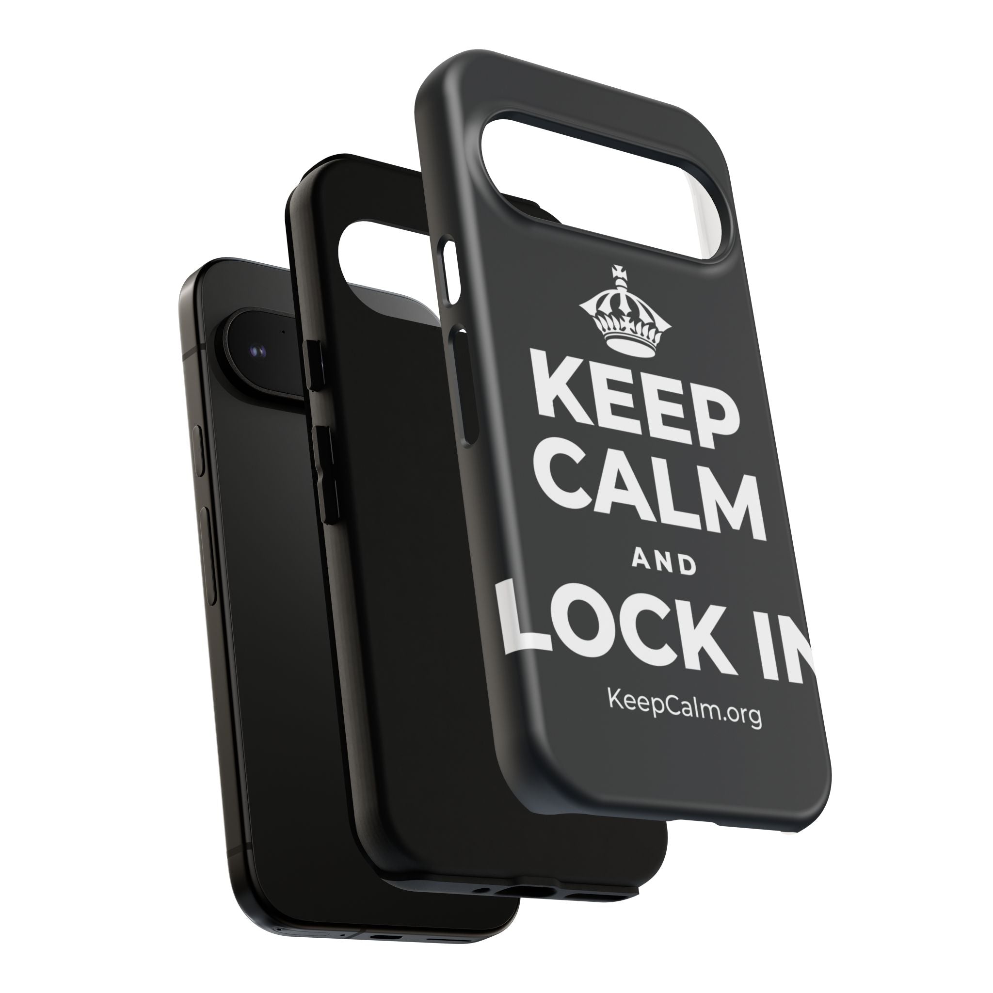 KEEP CALM AND LOCK IN Phone Case (Dark)