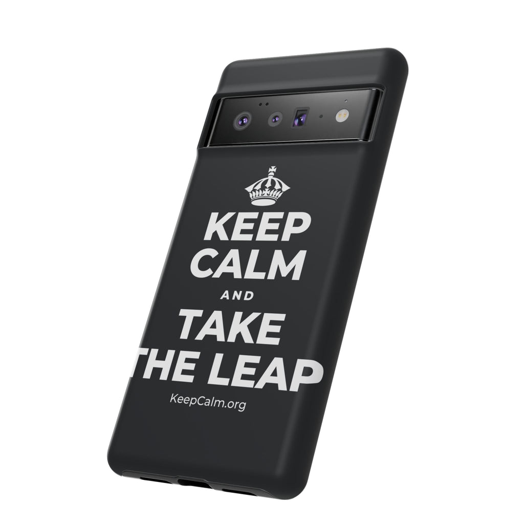 KEEP CALM AND TAKE THE LEAP Phone Case (Dark)