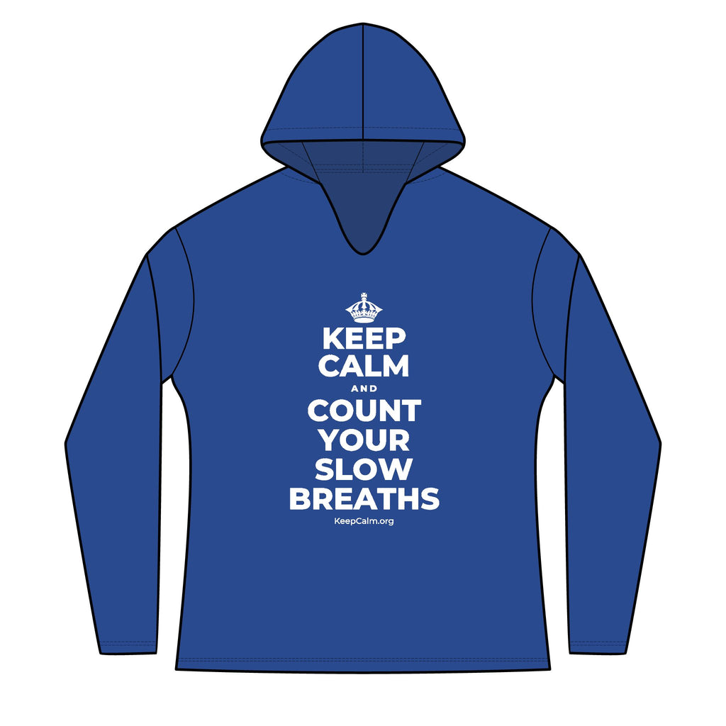 KEEP CALM AND COUNT YOUR SLOW BREATHS Women's Long Sleeve Hoodie