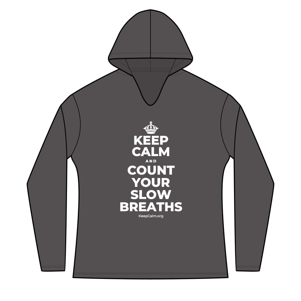 KEEP CALM AND COUNT YOUR SLOW BREATHS Women's Long Sleeve Hoodie