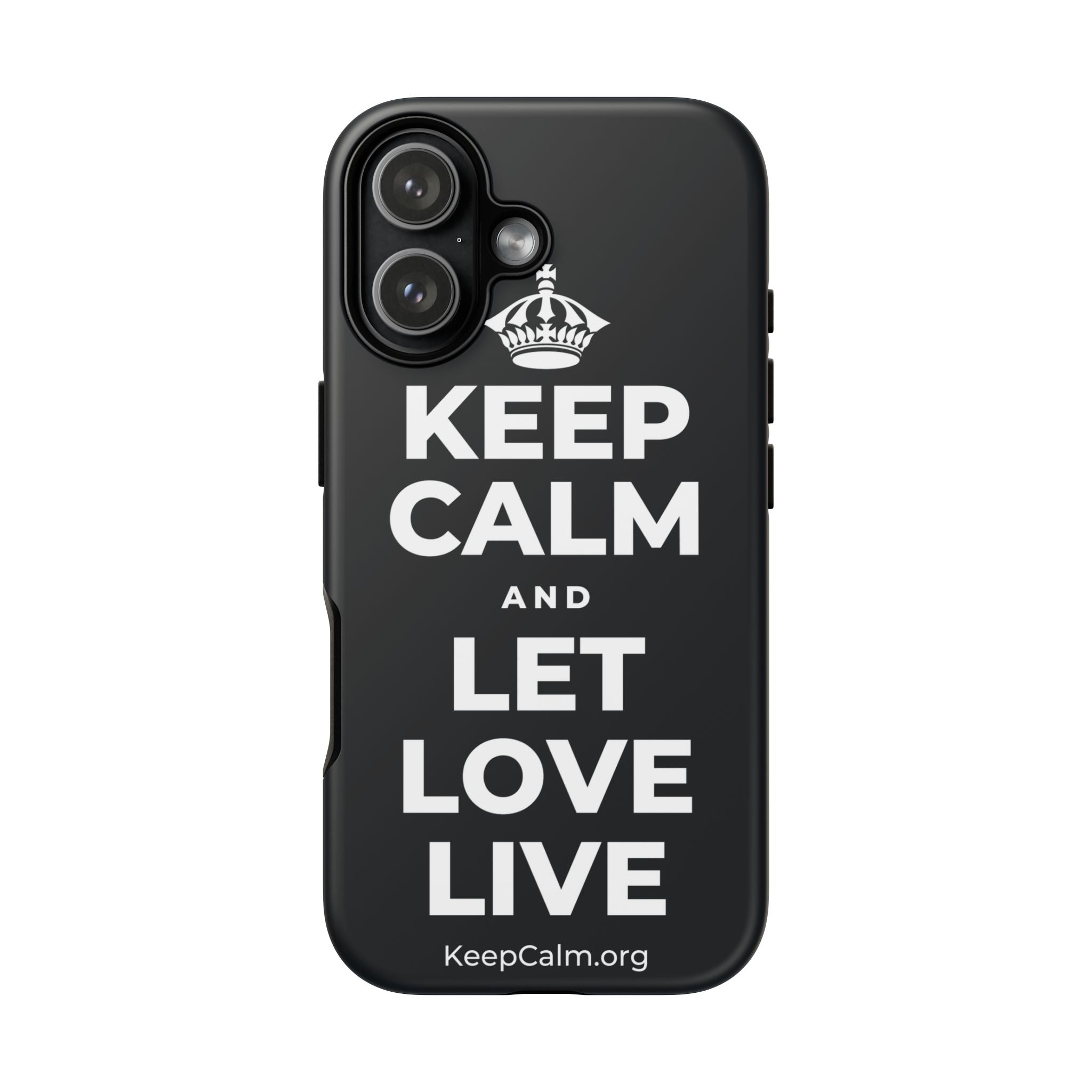 KEEP CALM AND LET LOVE LIVE Phone Case (Dark)